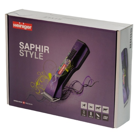 Машинка Heiniger Saphir Style для стрижки животных, собак, кошек с 2-я аккумуляторами и лезвием #40 