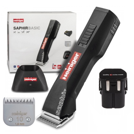Машинка Heiniger Saphir Basic для стрижки животных, собак, кошек с лезвием #10 1,5 мм