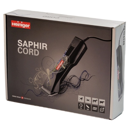 Машинка Heiniger Saphir Cord для стрижки животных, собак, кошек с лезвием #40 0,25 мм